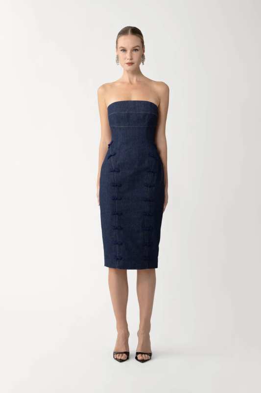 Brooklyn Denim Midi Dress